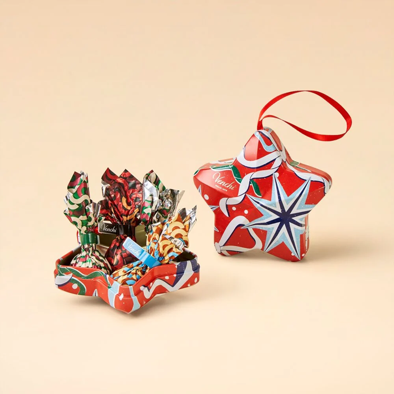 Venchi Lattina Stella di Natale Vintage Dream con Cream and Crunchy - Gr. 47  - Dolcar S.A.S.