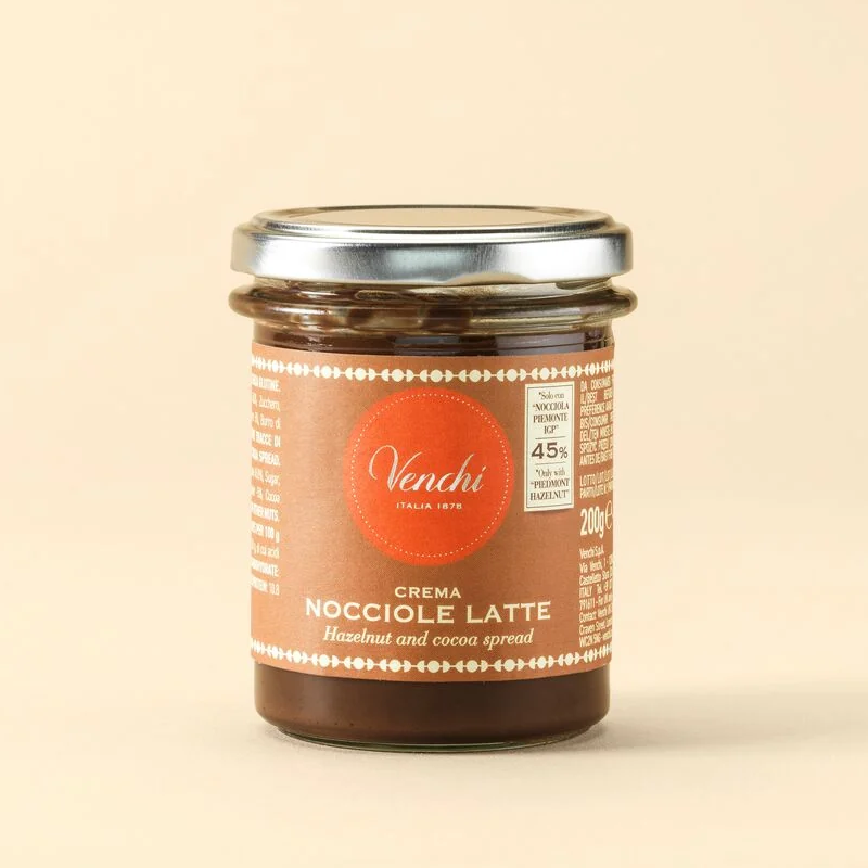 Venchi Crema Spalmabile Latte e Nocciole - Gr. 200  - Dolcar S.A.S.