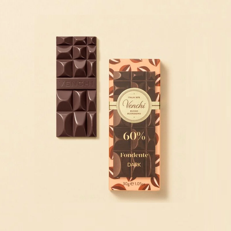 Mini Tavoletta Cioccolato Fondente 60% - Gr. 30