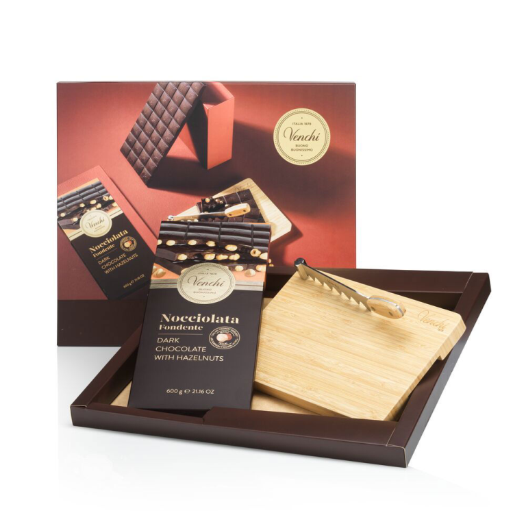 Venchi Chocolate Experience con Tagliere - Gr. 600  - Dolcar S.A.S.