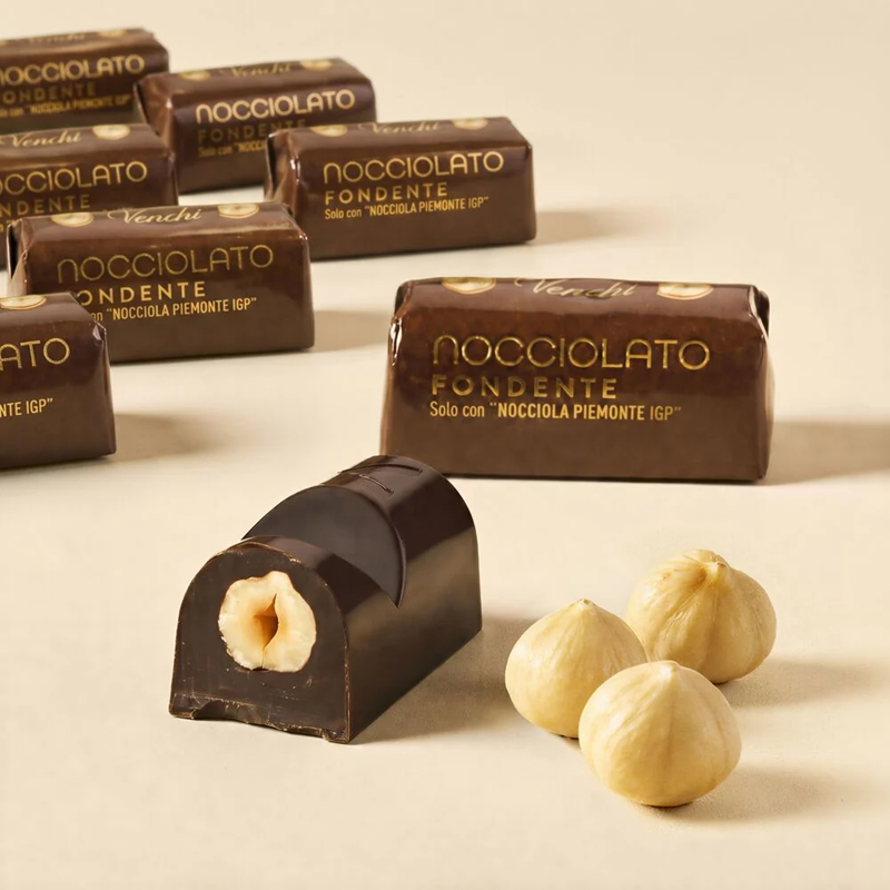 Lingottino Nocciolato Extra Fondente 70% - Gr. 500