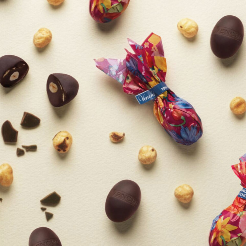 Venchi Ovetti Nocciolato Fondente 70% Gr. 500  - Dolcar S.A.S.