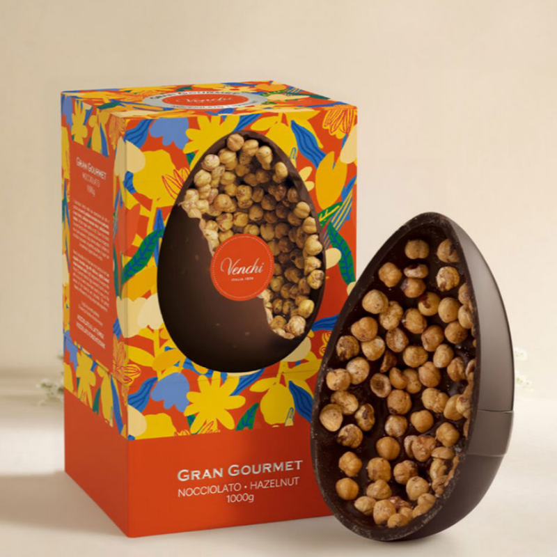 Venchi Uovo Gran Gourmet Nocciolato Fondente 60% - Kg. 1  - Dolcar S.A.S.