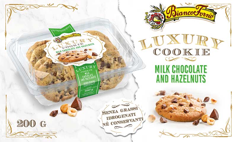 Luxury Cookies Cioccolato al Latte e Nocciole g. 200