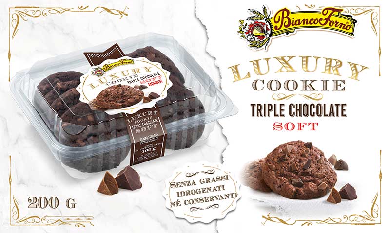 Luxury Cookies Soft Triplo Cioccolato g. 200