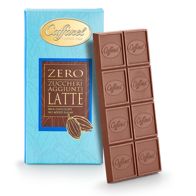 Caffarel Zero - Tavoletta Cioccolato al Latte Senza ZuccherI Aggiunti - Gr. 100  - Casa del Biscotto