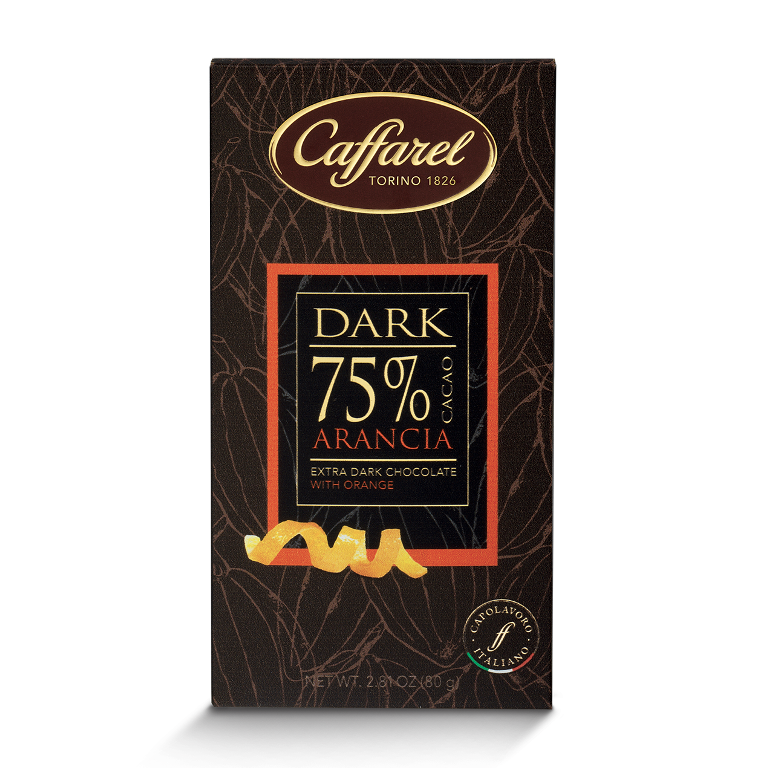 Dark - Tavoletta Extra Fondente 75% Arancia - Gr. 80 - Caffarel