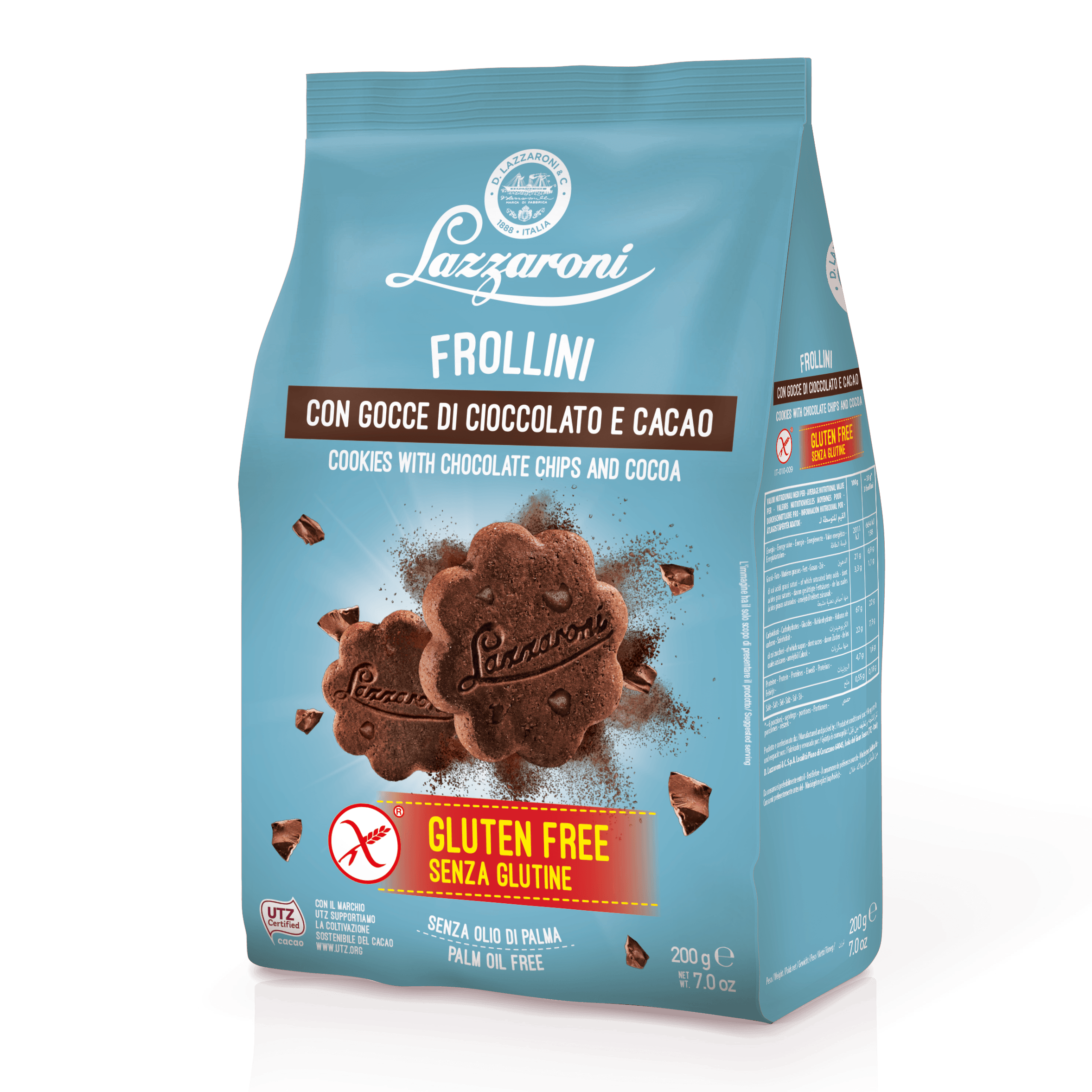 Frollini Senza Glutine - Cacao - Gr. 200 - Lazzaroni