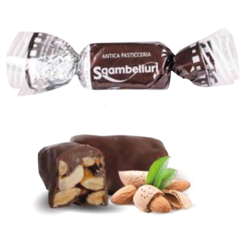 Torroncini Croccanti Ricoperti Cioccolato Gianduia - Kg. 1 - Sgambelluri